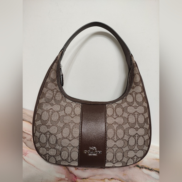 Coach Handbags - Coach CV001 Carmen Shoulder Bag  In Signature Jacquard